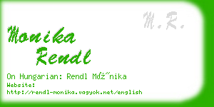 monika rendl business card